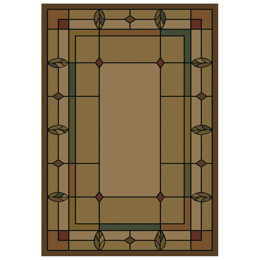 Shaw Living Leaf Point Rectangular Indoor Woven Area Rug At