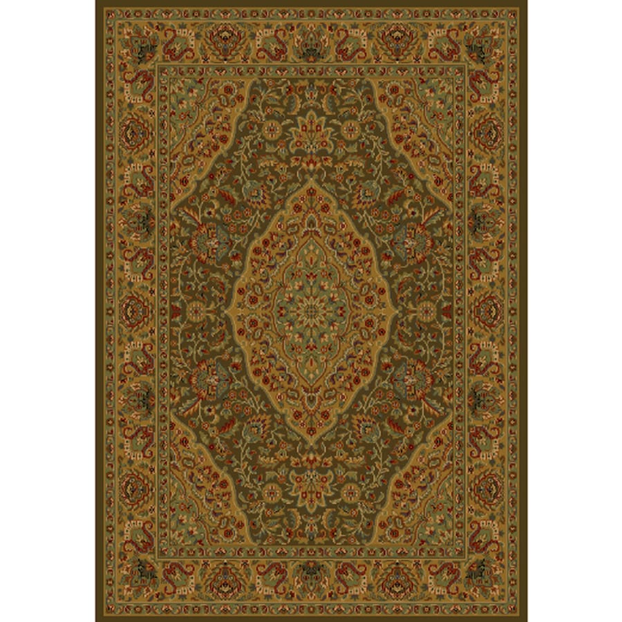 Shaw Living 5 Ft 5 In X 7 Ft 7 In Rectangular Tan Border Area Rug At Lowes Com