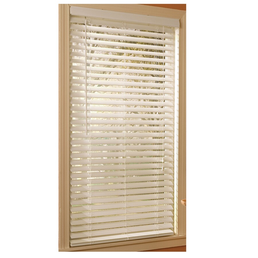 Style Selections 2-in Slat Width 34-in x Corded White Etched Woodgrain