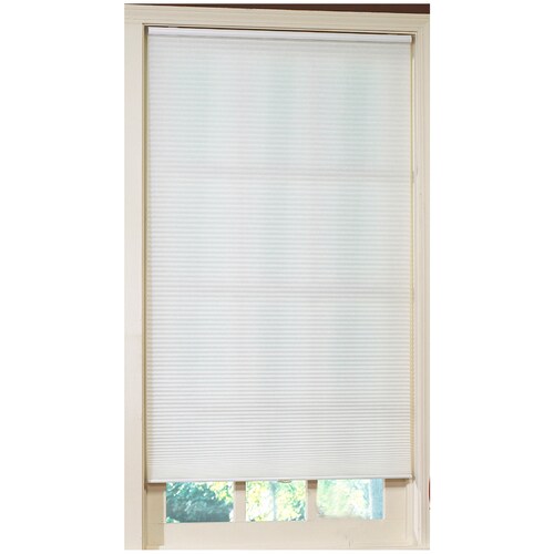 Allen + roth White Light Filtering Cordless Cellular Shade (Actual 71in x 64in) at