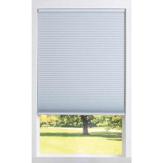 A R 58 In W X 64 L White Blackout Cellular Shade At Lowes X 64 In L White Blackout Cellular Shade