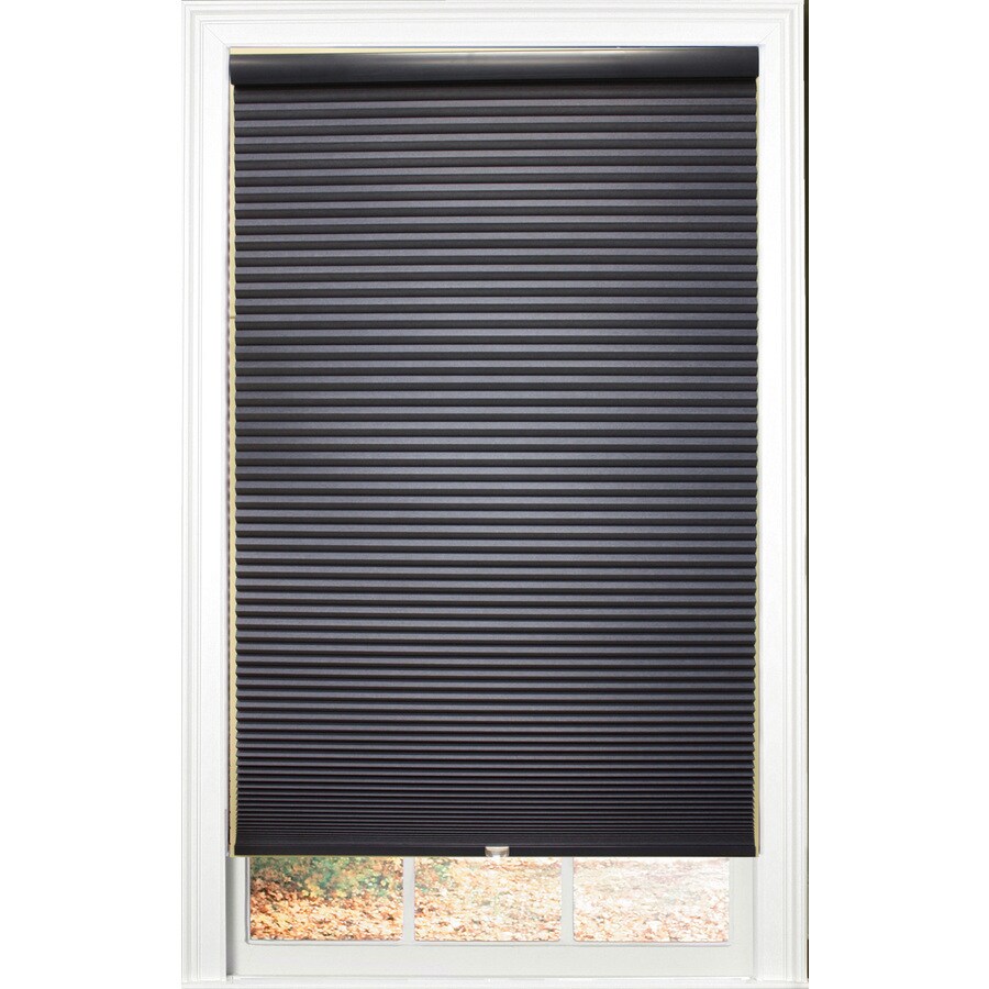 Allen Roth Deep Blue Blackout Cordless Polyester Cellular Allen Roth Deep Blue Blackout Cordless Polyester Cellular Shade Common 30 In