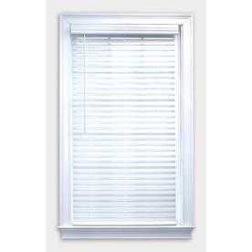 allen + roth 2-in Cordless White Room Darkening Faux Wood Blinds (Common: 32-in; Actual: 31.5-in x 64-in)