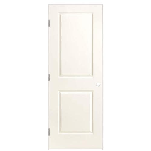 Masonite Traditional 30-in x 80-in White 2-Panel Square Hollow Core ...