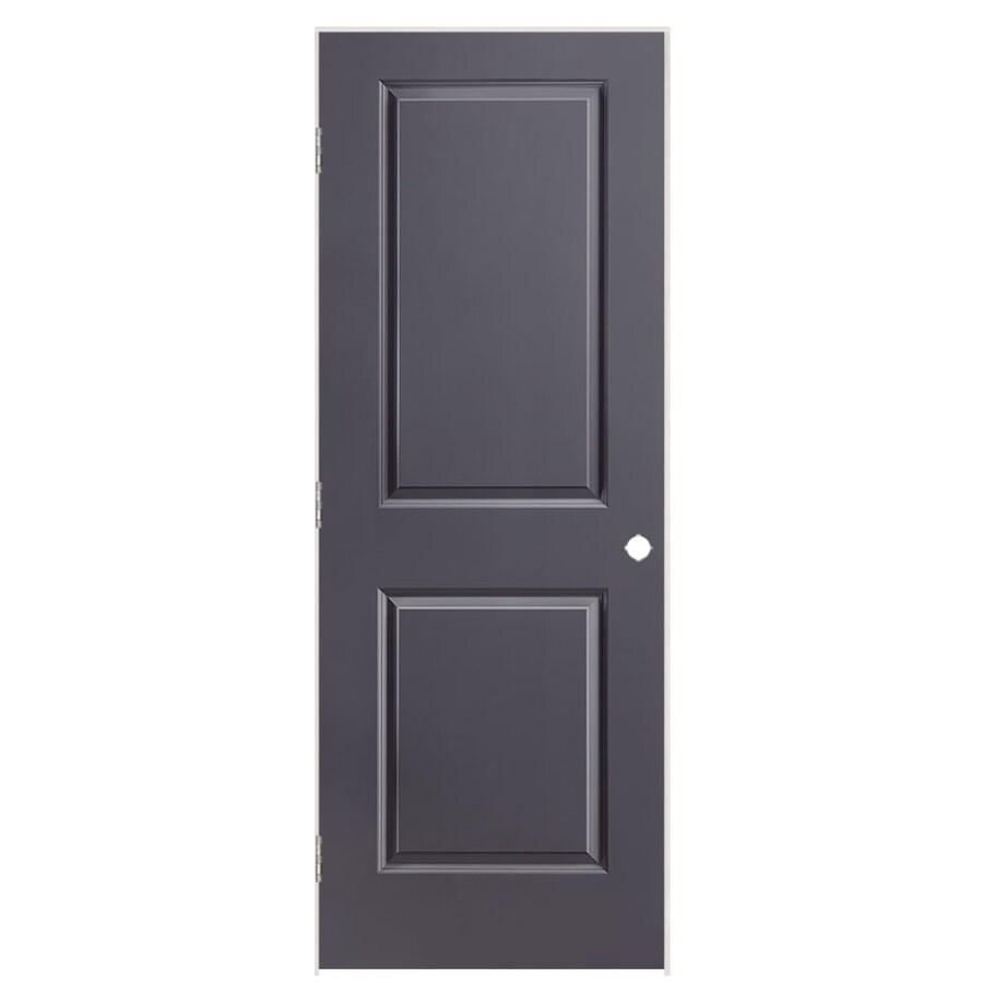 Masonite Traditional Slate 2 Panel Square Solid Core Molded
