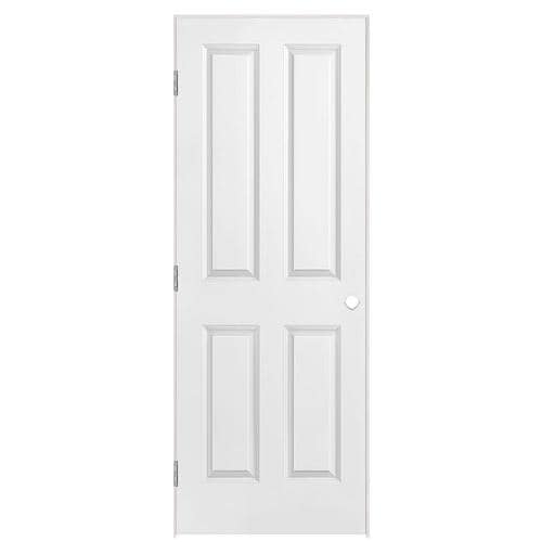 Masonite Traditional 30-in X 80-in Primed 4 Panel Square Hollow Core ...