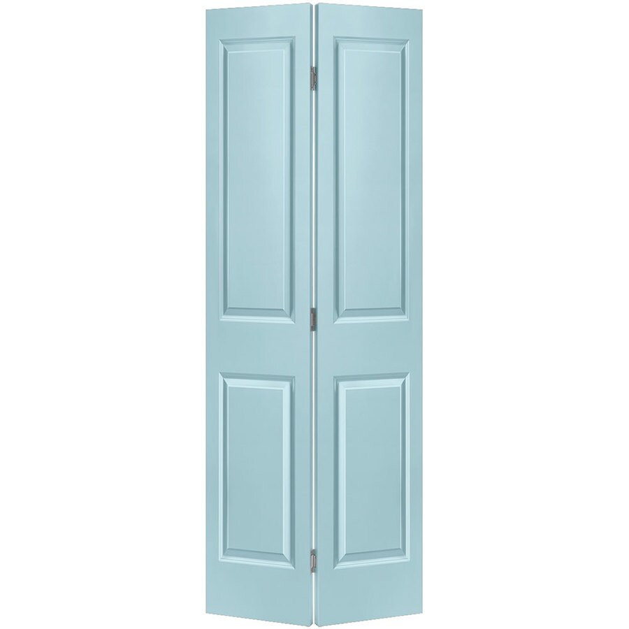 Masonite Bifold and Closet Doors Sea Mist 4 Panel Square Molded Composite Bifold Door