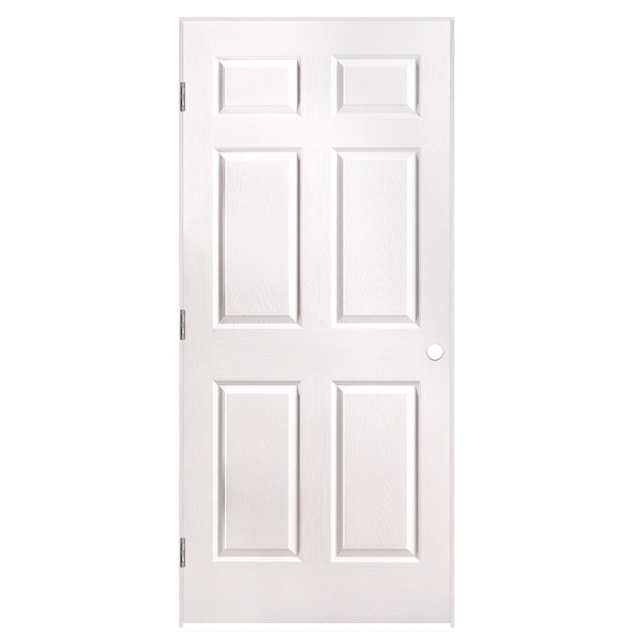 Masonite Traditional Primed 6-Panel Solid Core Molded Composite Pre-Hung Door