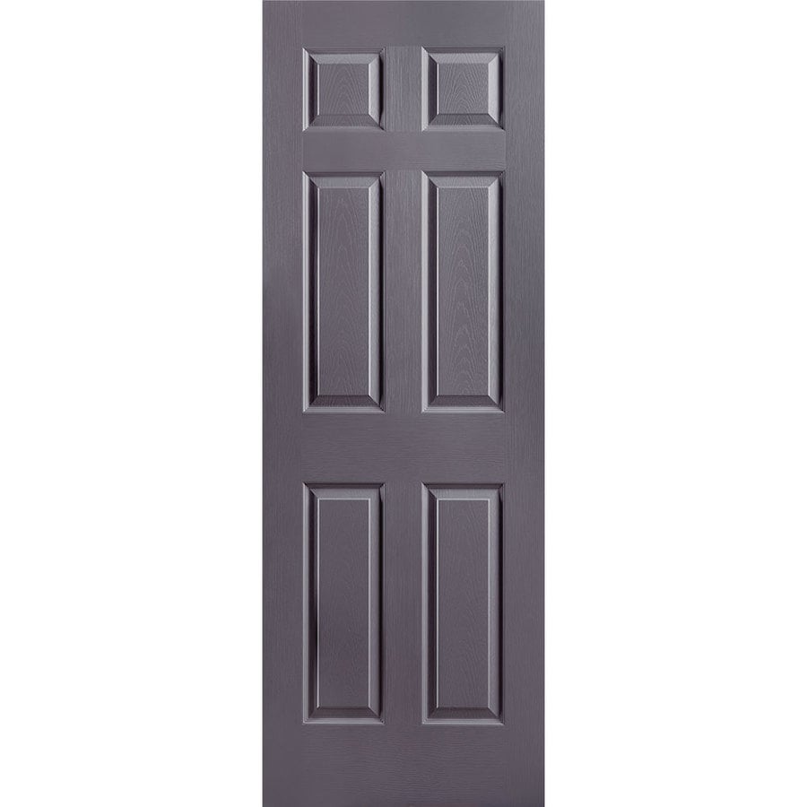 Masonite Traditional Slate 6 Panel Solid Core Molded