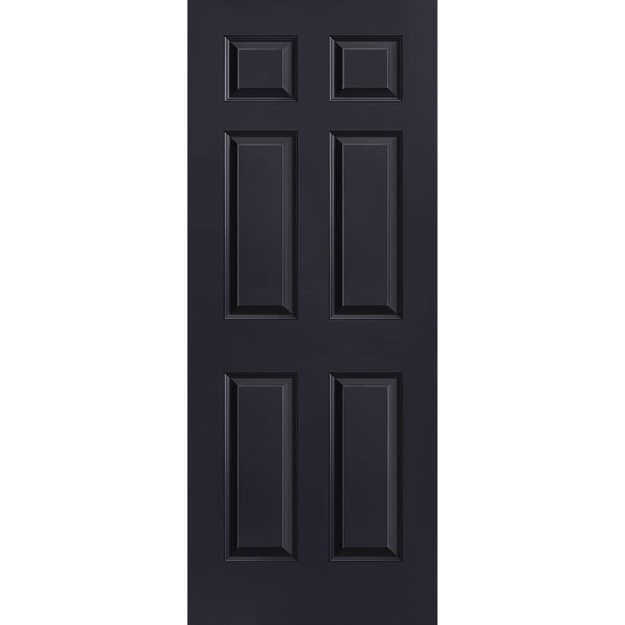 Masonite Slab Door Midnight 6Panel Hollow Core Molded Composite Slab Door 32in x 80