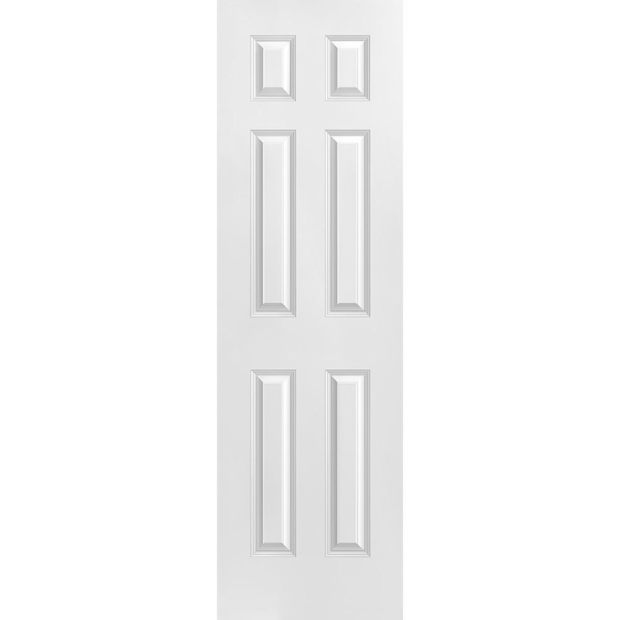 Masonite Slab Door Primed 6Panel Solid Core Molded Composite Slab Door 24in x 80in