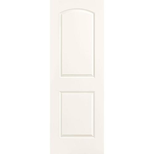 Masonite Roman 28 In X 80 In White 2 Panel Round Top Hollow Core Molded Composite Slab Door In 4742