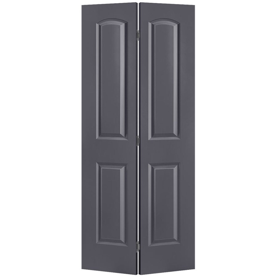 Masonite Bifold and Closet Doors Slate 2-Panel Round Top Molded ...