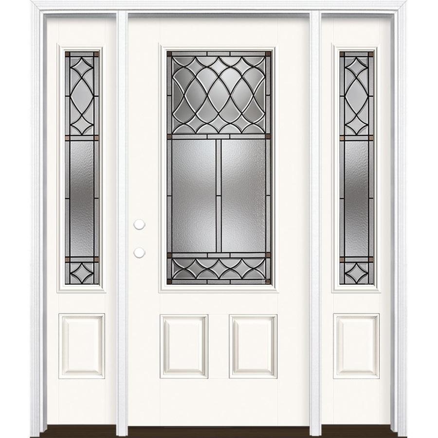 Masonite Sheldon 3 4 Lite Decorative Glass Right Hand Inswing