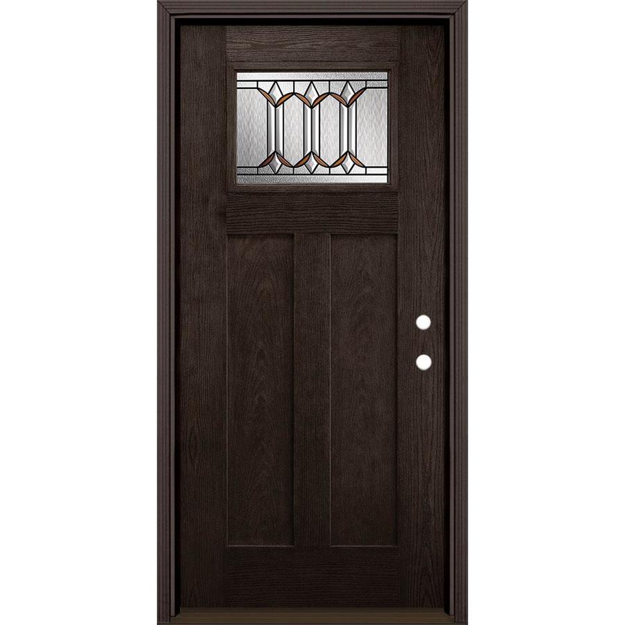 Masonite Park Hill Craftsman Decorative Glass Left Hand Inswing