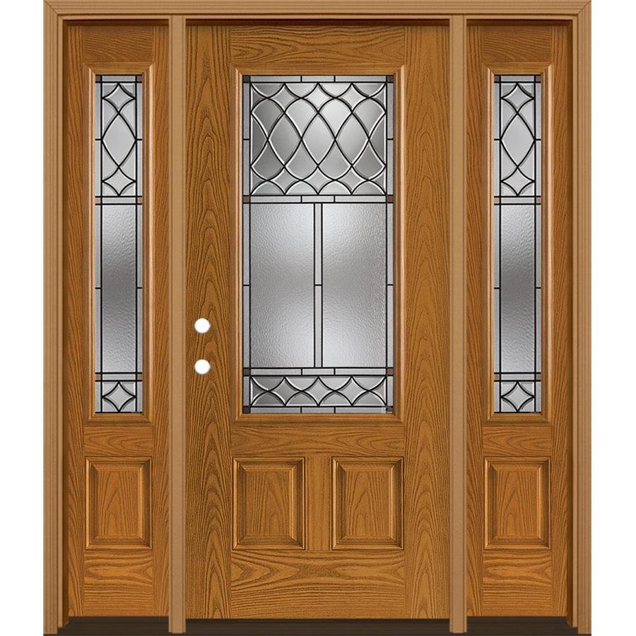 Masonite Sheldon 3 4 Lite Decorative Glass Right Hand Inswing
