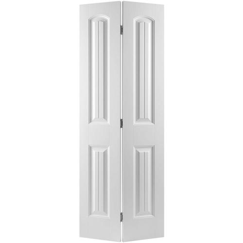 Masonite Cheyenne 30in x 80in Primed 2Panel Round Top Plank Primed