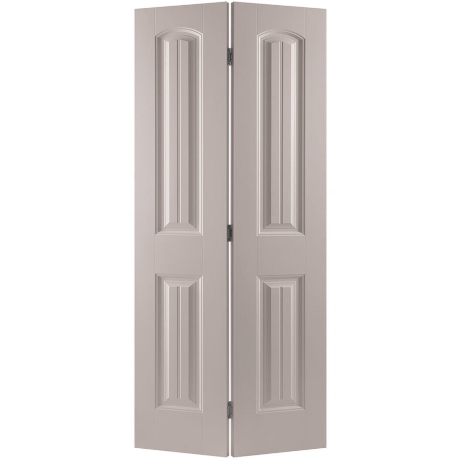 Masonite Cheyenne Driftwood 2 Panel Round Top Plank Molded