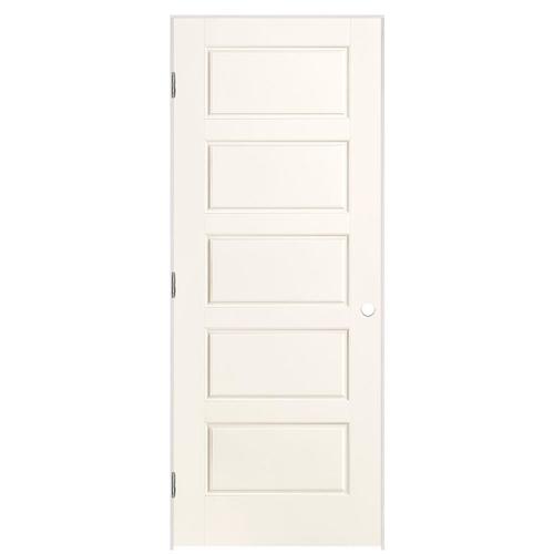 Masonite Riverside 32in x 80in White 5Panel Equal Solid Core