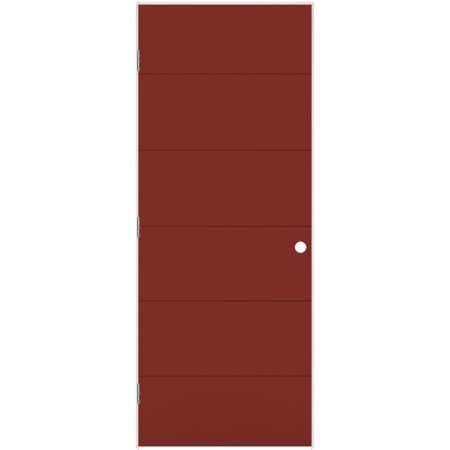 Masonite Melrose Barn Red Flush Solid Core Molded Composite Pre