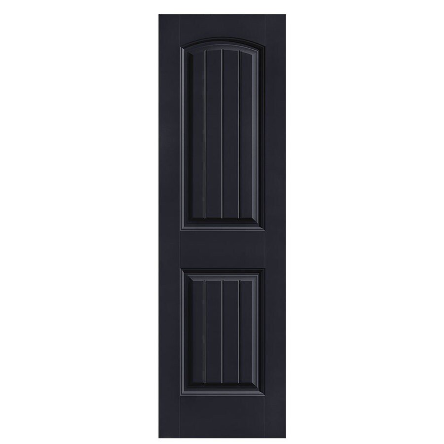 Masonite Cheyenne Midnight 2 Panel Round Top Plank Solid Core