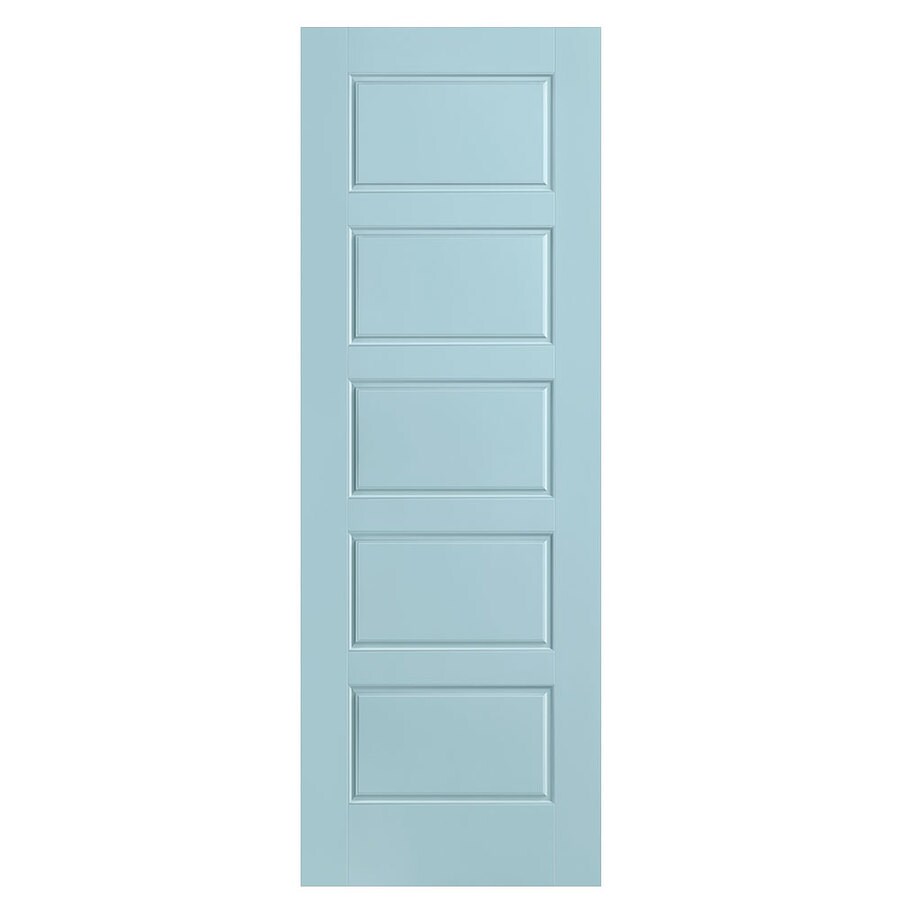 Masonite Riverside Sea Mist 5 Panel Equal Hollow Core Molded