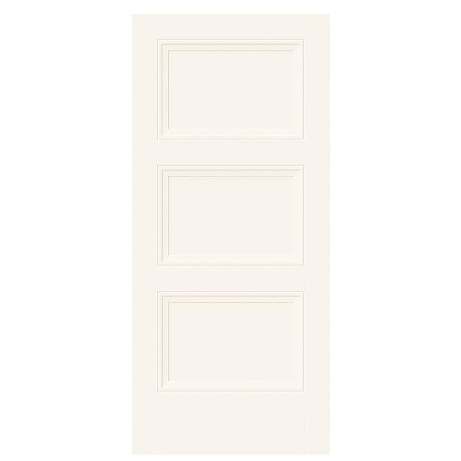 Masonite Livingston Modern White 3 Panel Square Hollow Core