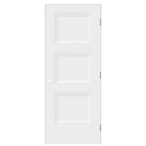 Masonite Livingston Primed 3Panel Square Solid Core Molded Composite