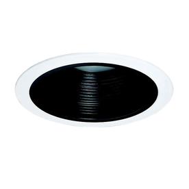 NICOR Lighting 6-Inch Cone Baffle Trim, Black Baffle with White Trim Ring (17551A)