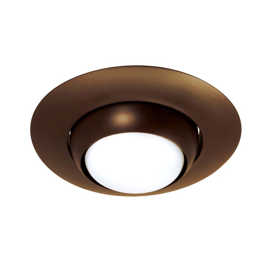 Nicor Lighting 6-in Oil-Rubbed Bronze Eyeball Recessed Light Trim in ...