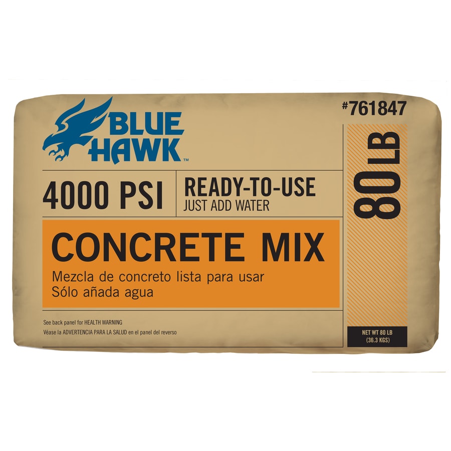 Blue Hawk 80 Lb High Strength Concrete Mix At Lowes Com