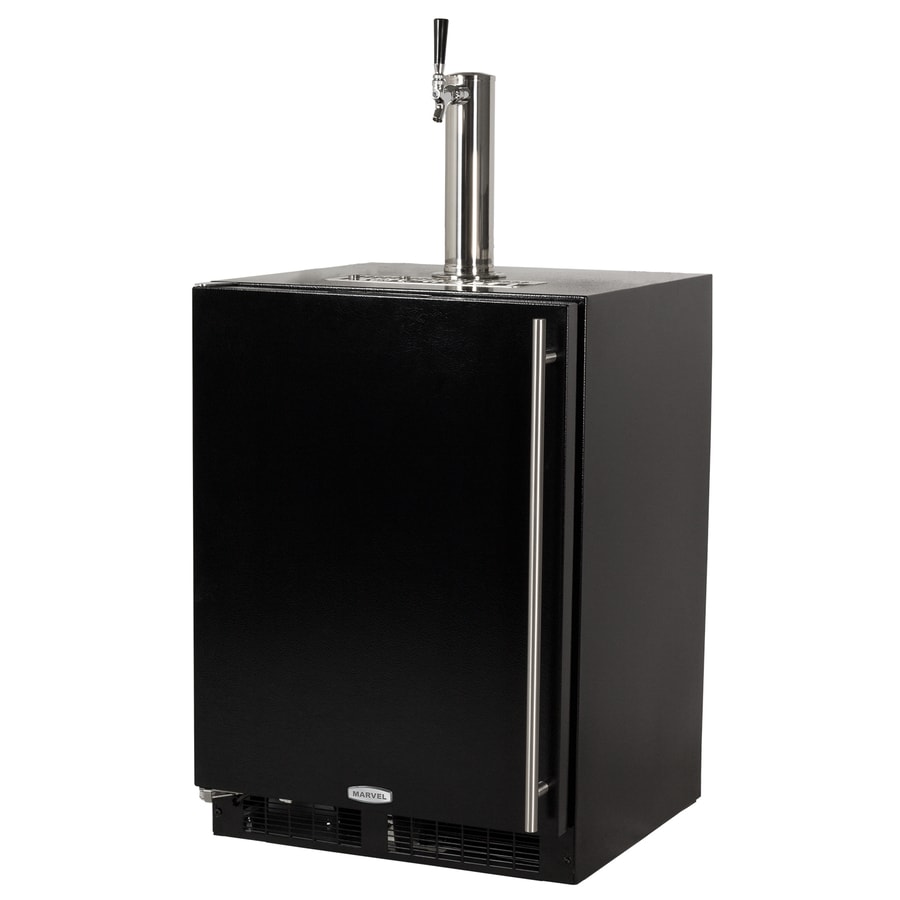 Shop MARVEL HalfBarrel Keg Black Digital BuiltIn/Freestanding