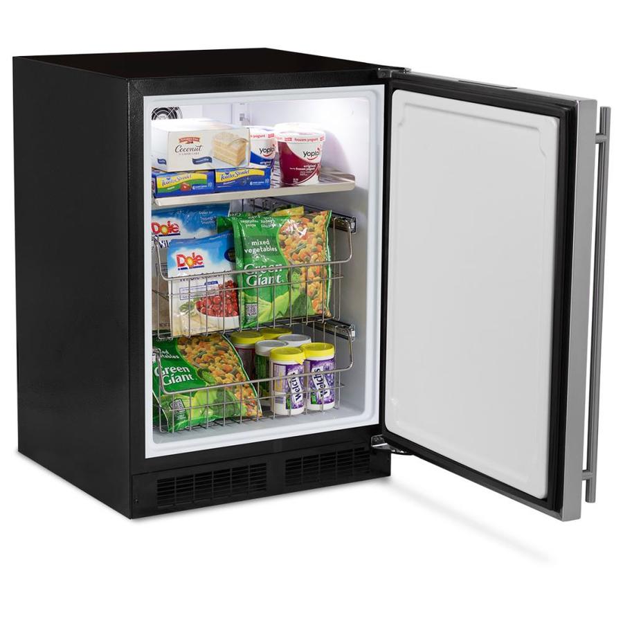 Shop MARVEL 4.7-cu ft Frost-free Upright Freezer (Stainless steel