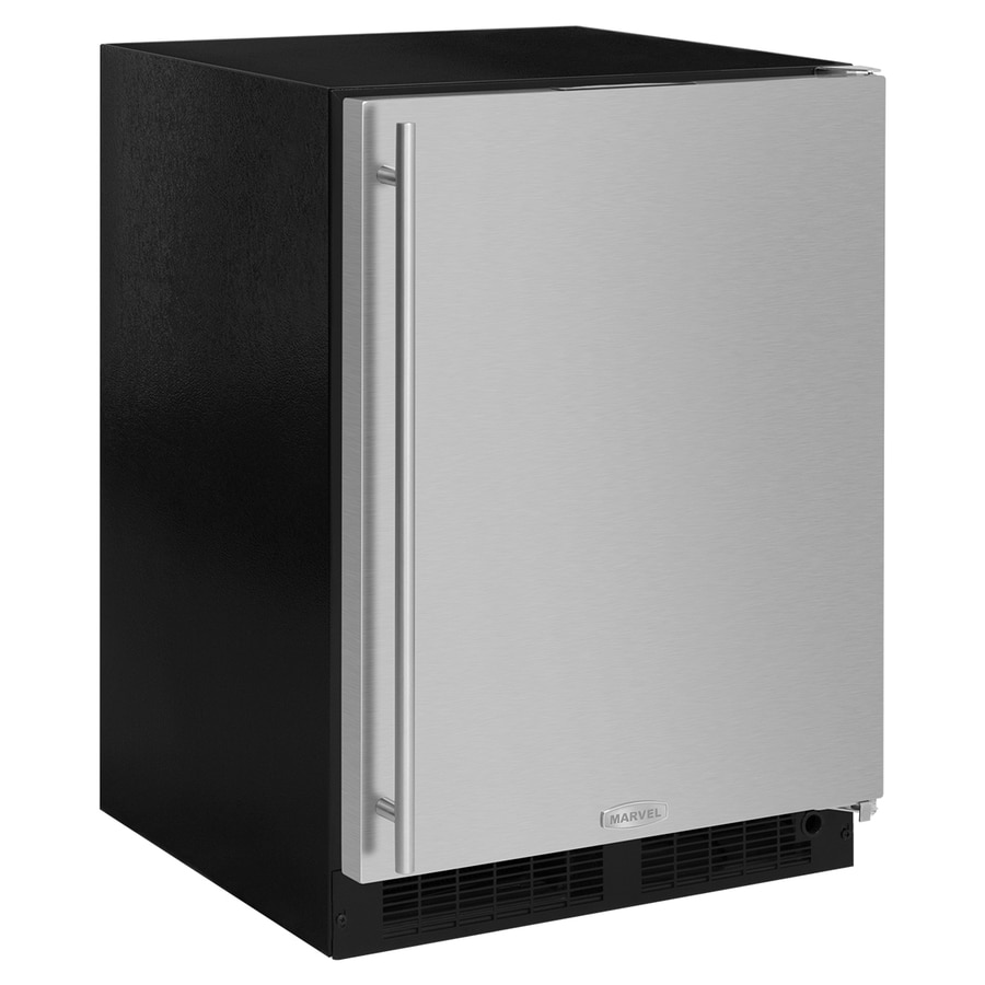 MARVEL 4.9-cu ft Built-In Mini Fridge Freezer Compartment (Stainless ...