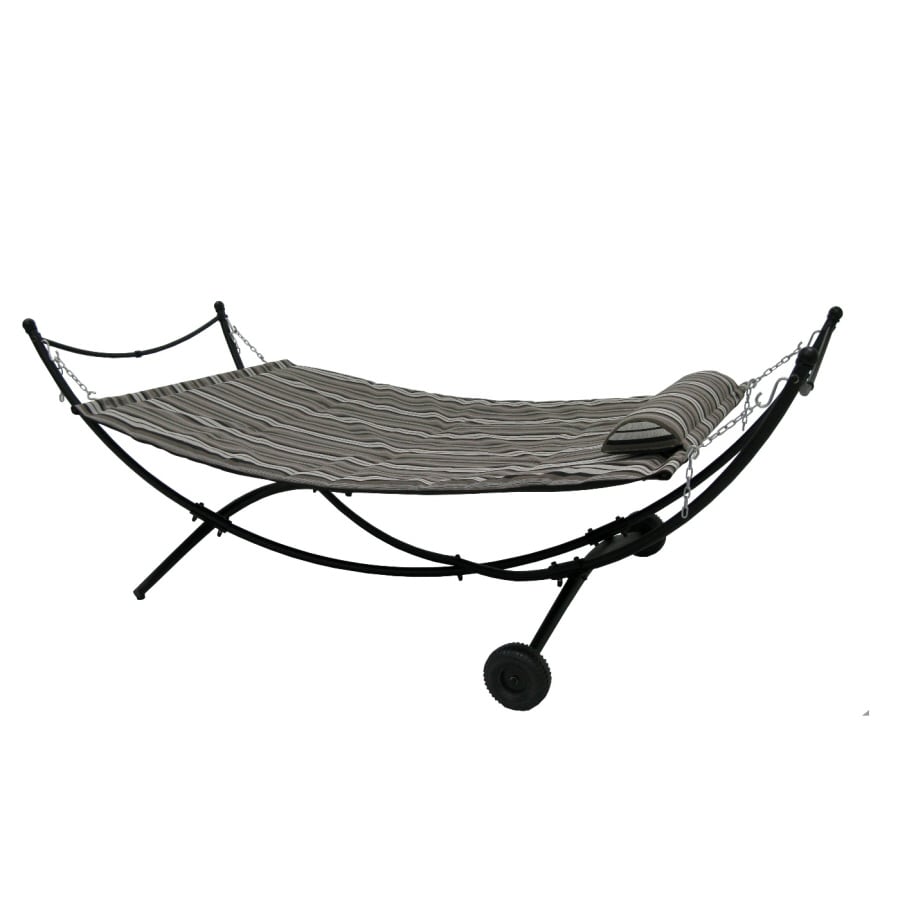 Garden Treasures Fabric Hammock With Stand At Lowes Com