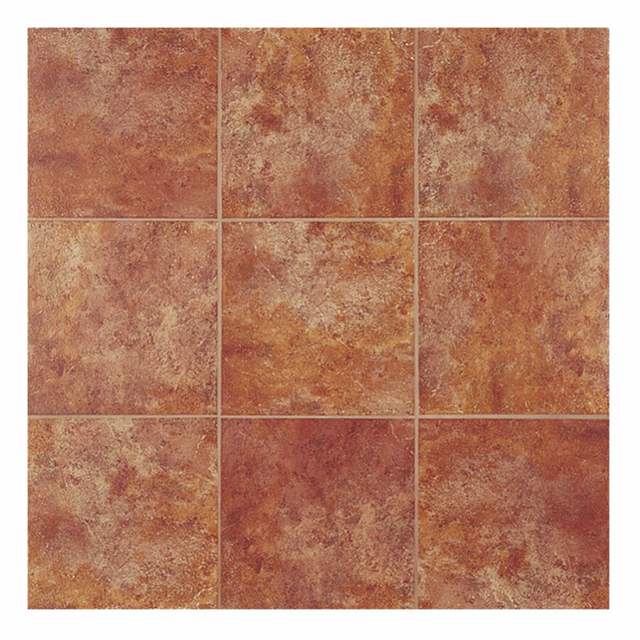 Interceramic 14Pack Ardesia Royal Red Glazed Porcelain Indoor/Outdoor