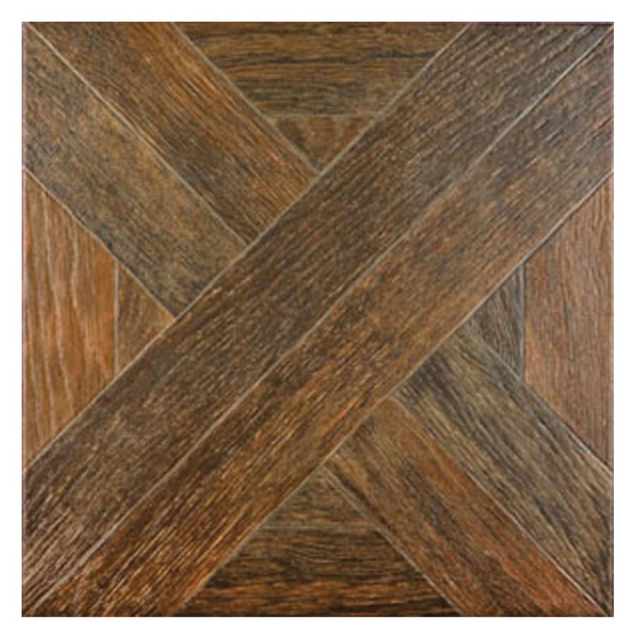 Style Selections Dargento Brown  Wood Look Ceramic  Floor  