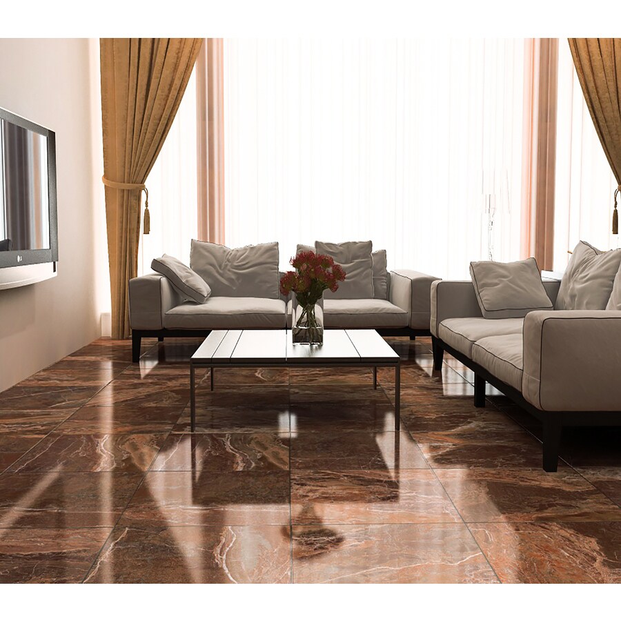 Interceramic Vesubio Brown Glazed Ceramic Tile at Lowes.com