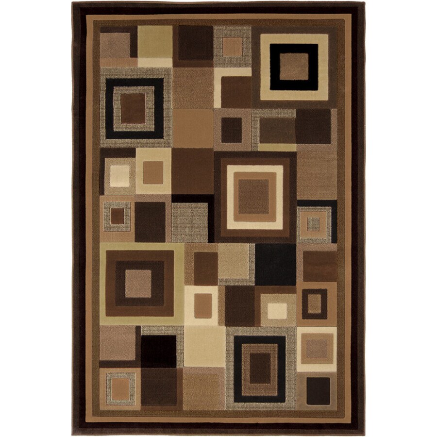 Home Dynamix Catalina 4 x 6 Black-brown Throw Rug at Lowes.com