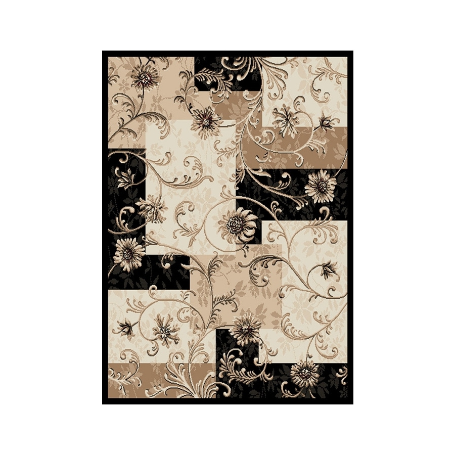Home Dynamix Supreme 8 X 10 (ft) Black Area Rug at Lowes.com