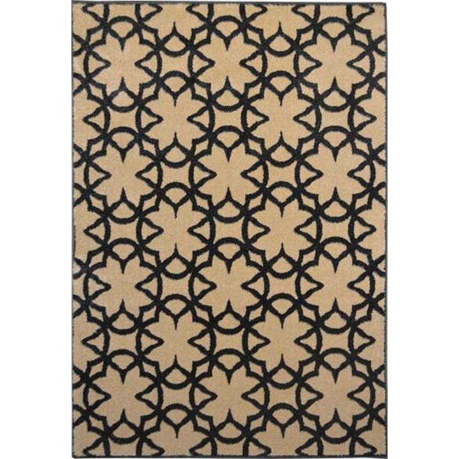 Home Dynamix Reaction 5 x 8 Cream Area Rug at Lowes.com