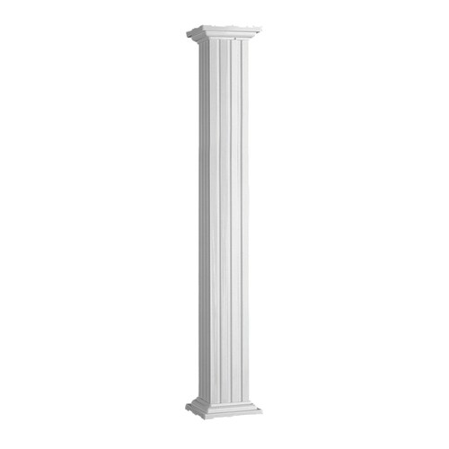 IMPERIAL 5-1/4-in x 9-ft Aluminum Square White Column at Lowes.com