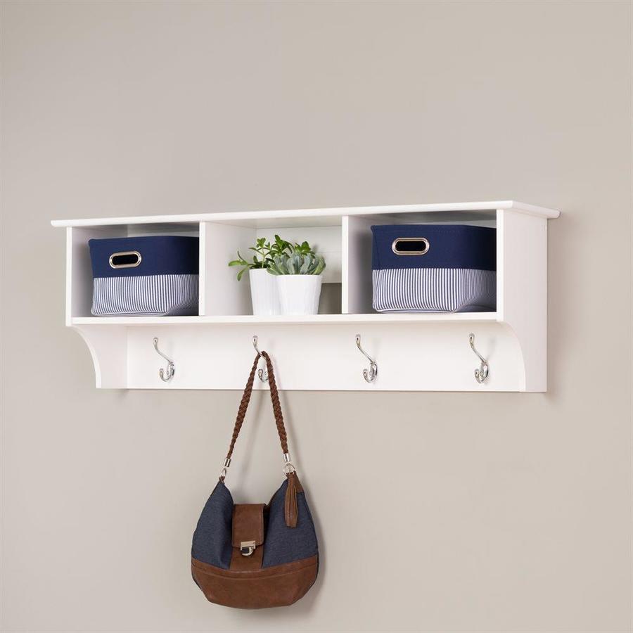Prepac White 4 Hook Wall Mounted Coat Rack At Lowes Com