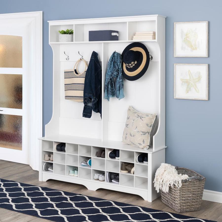 Prepac Entryway White 6 Hook Coat Stand At Lowes Com