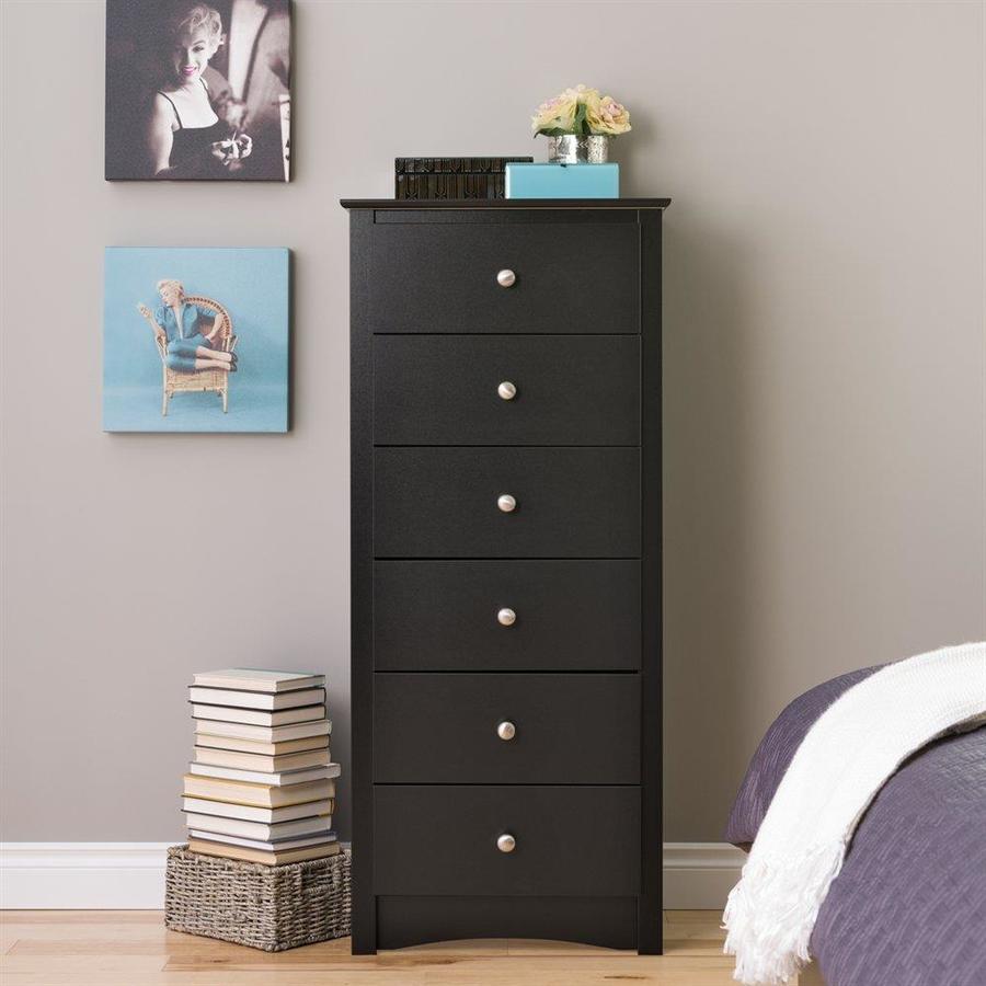 Prepac Sonoma Black 6 Drawer Lingerie Chest At Lowes Com