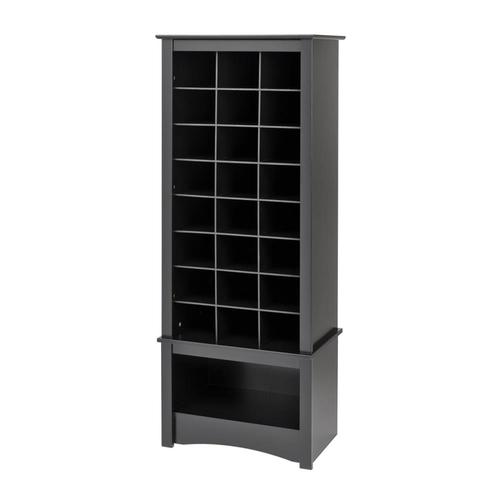 Prepac 24 Pair Black Composite Shoe Rack At Lowes Com
