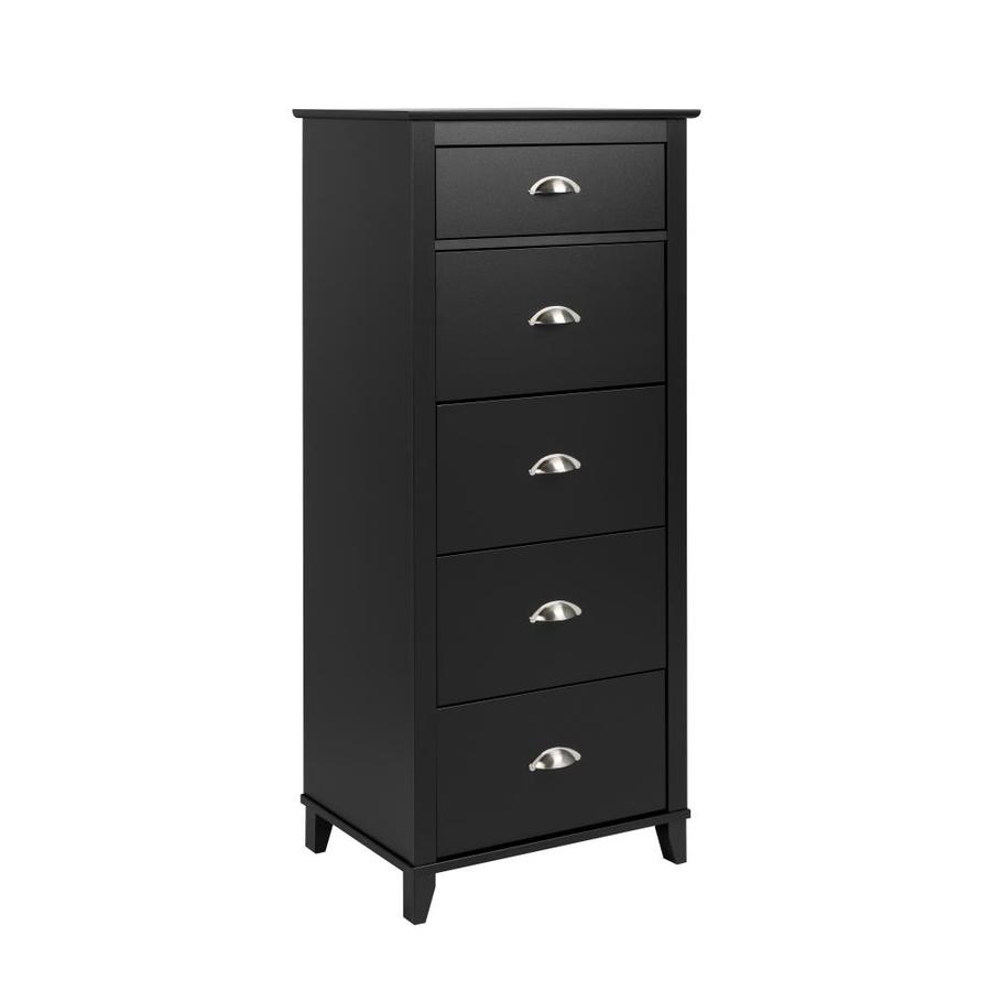 Prepac Yaletown Black 5 Drawer Dresser Tv Stand Dresser At Lowes Com