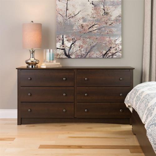 Prepac Fremont Espresso 6 Drawer Dresser At Lowes Com