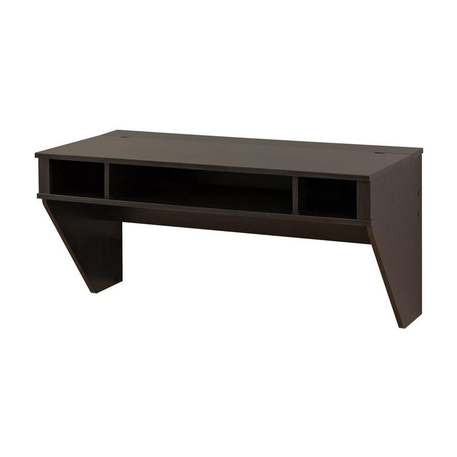 Prepac Designer Transitional Washed Ebony Floating Desk At Lowes Com