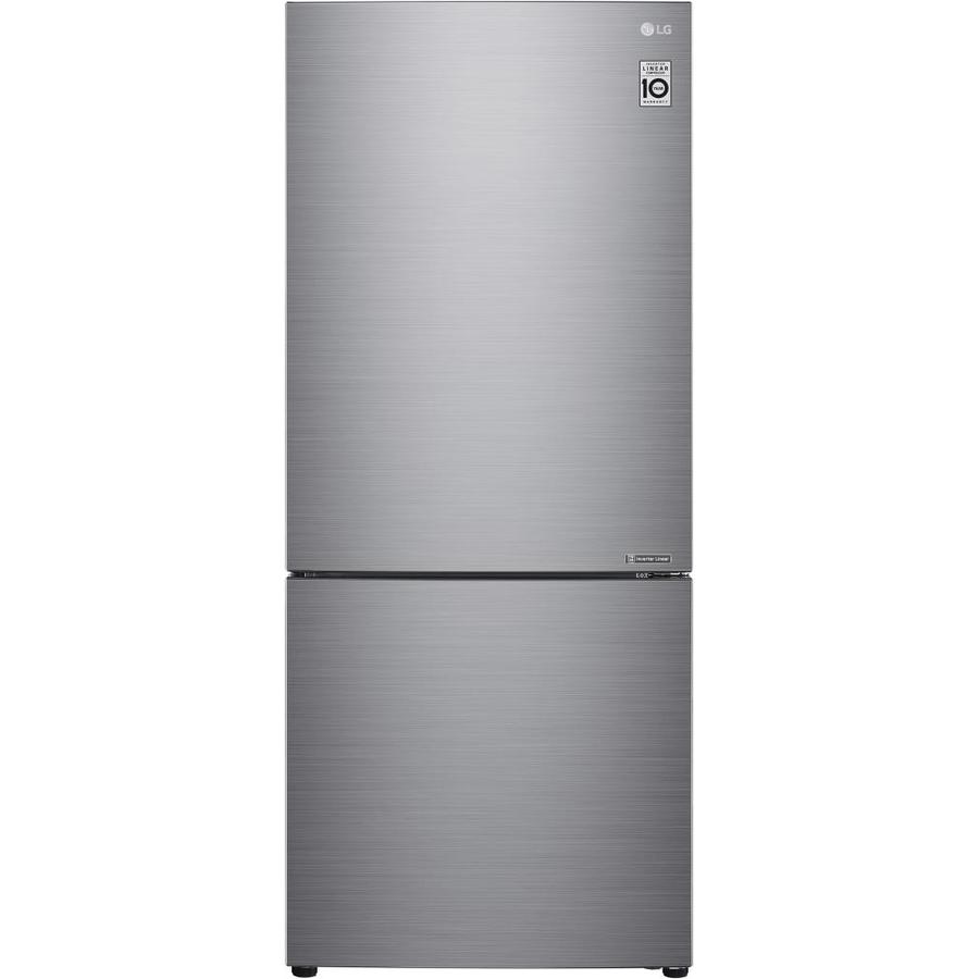 Lg 14 7 Cu Ft Bottom Freezer Refrigerator With Ice Maker Platinum